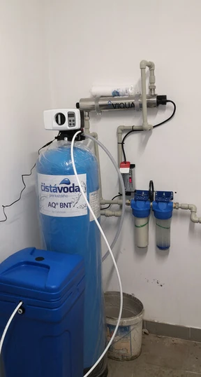 Realizácia - montáž multifunkčného zmäkčovača vody 5v1, Štěkeň
