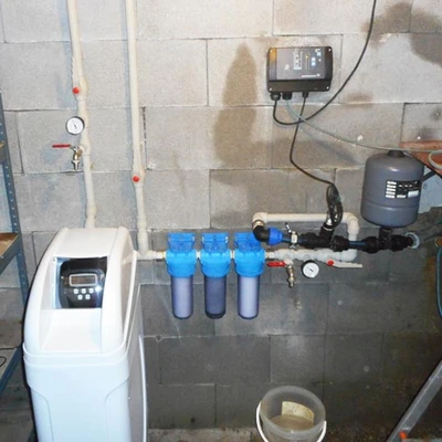 Realizácia - zmäkčenie vody a UV dezinfekcia